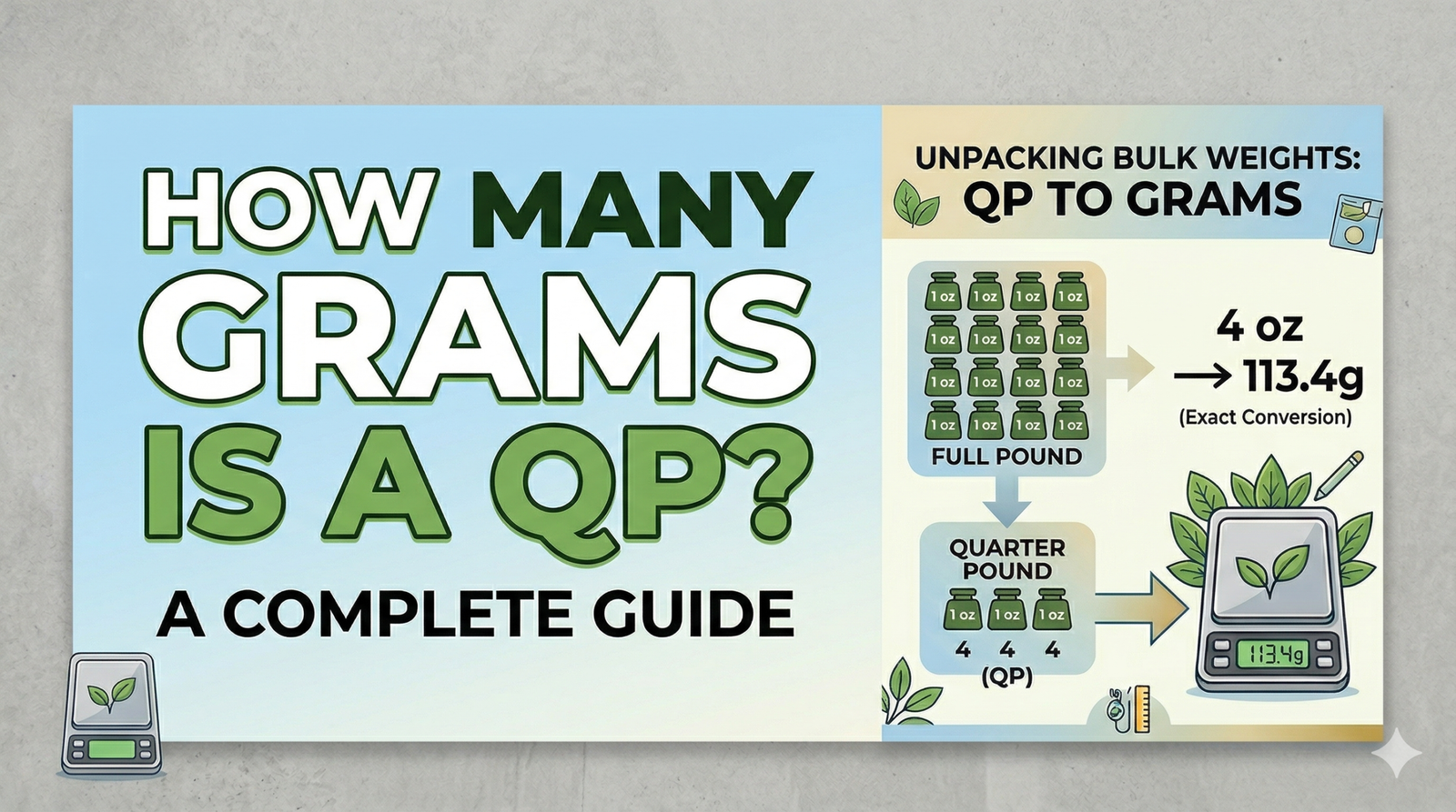 how many grams is a qp