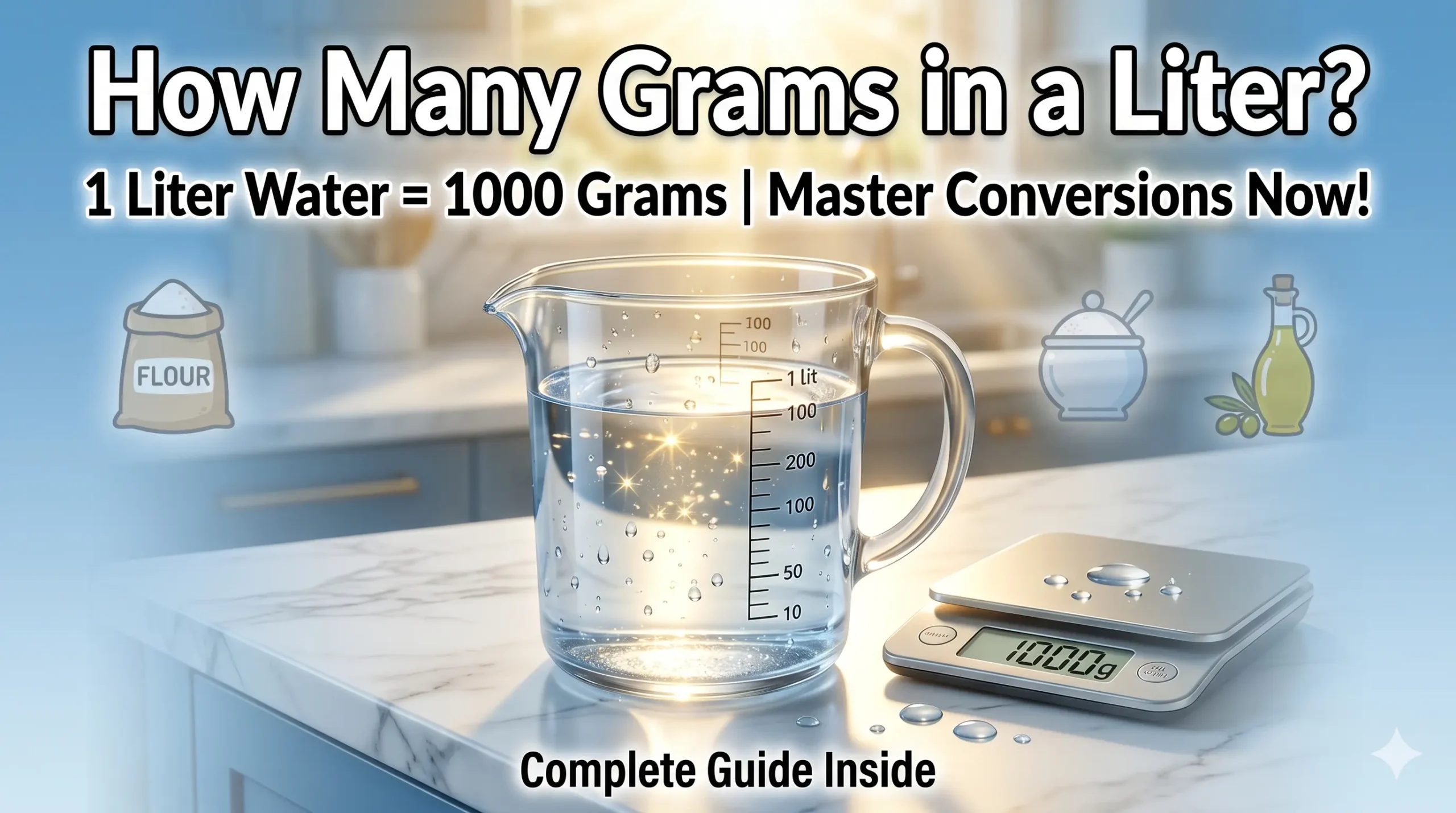 How Many Grams in a Liter